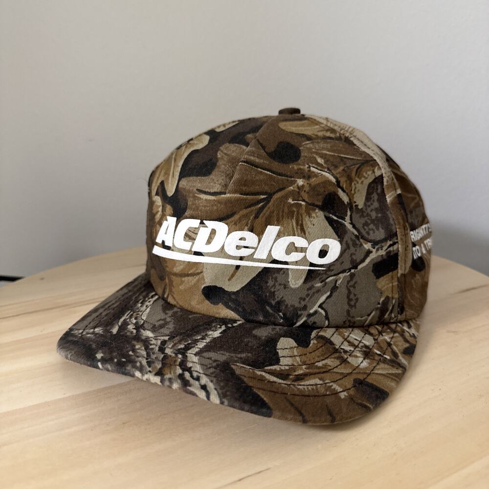 Acdelco Auto Parts Hat Cap Snapback Real Tree Camo Camouflage Trucks Repair